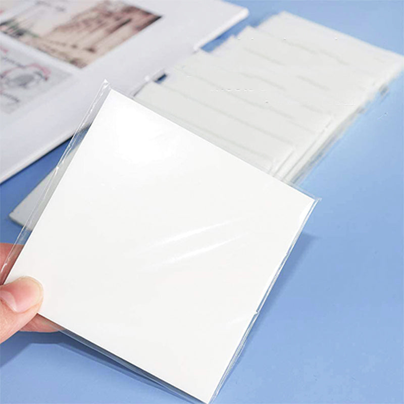 "Transparenta anteckningslappar för märkning av text, perfekt för skola och kontor. Halvtransparent och vattenbeständig."