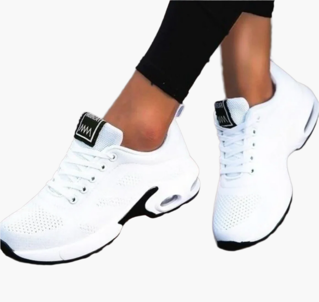 Trendiga ortopediska damsneakers för sport & vardag, bekväma med stötdämpning.