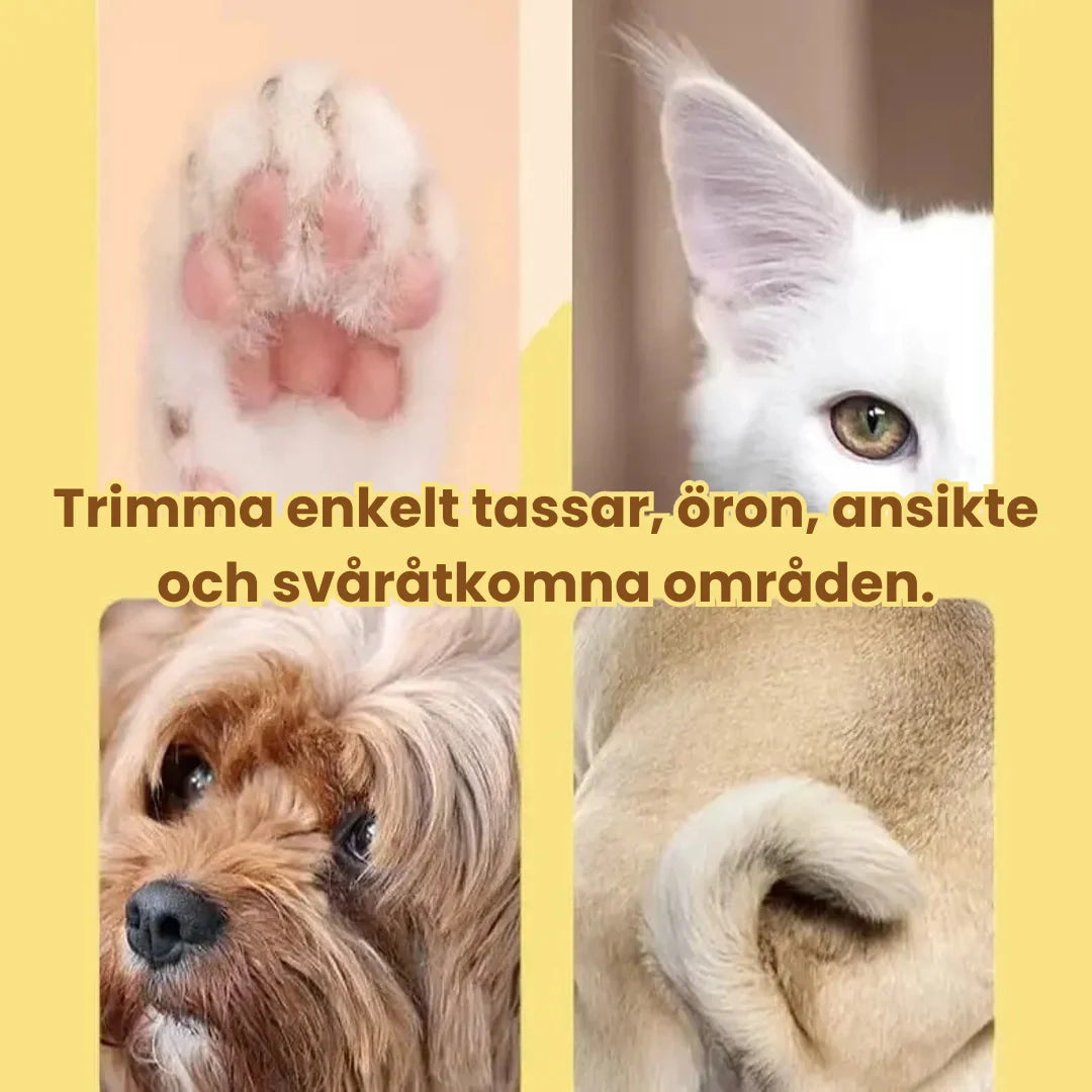 Professionell hundtrimmer och kattrimmer från Silvetti, designad för tassar. Ger lugn djurvård.