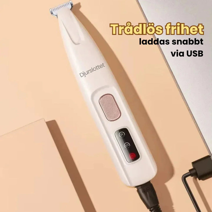 Mångsidig tasstrimmer från Silvetti för både hundar och katter. Tyst, uppladdningsbar för grooming.