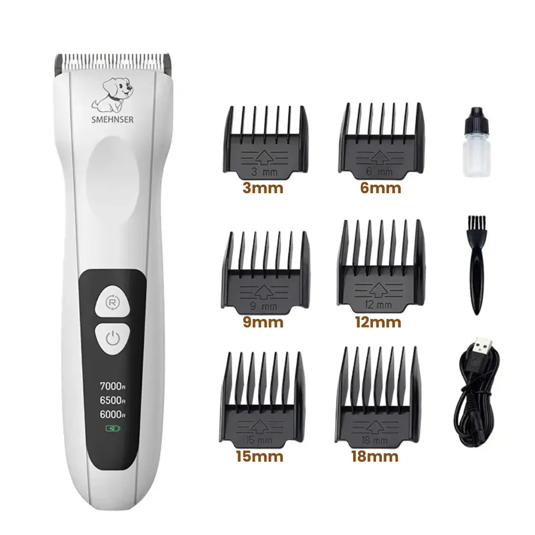 Sladdlös katttrimmer med lång batteritid, perfekt för flexibel grooming och enkel pälsvård.