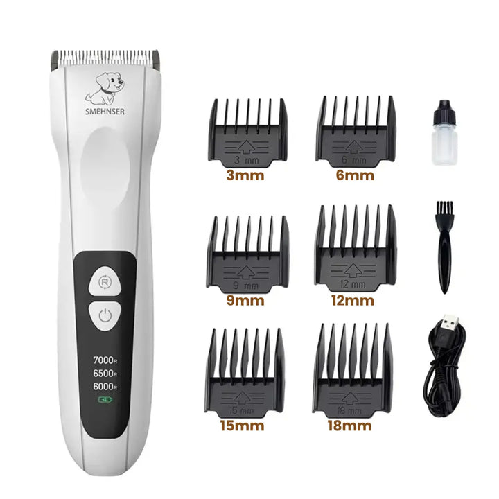 Sladdlös katttrimmer med lång batteritid, perfekt för flexibel grooming och enkel pälsvård.