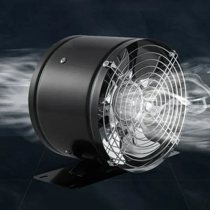 Effektiv badrumsfläkt, svart och tystgående ventilator som renar luften och skapar bättre inomhusklimat.