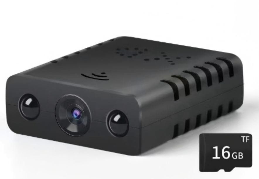 Ultra-kompakt Full HD minikamera för övervakning med nattseende och rörelsedetektion. Perfekt säkerhetslösning.