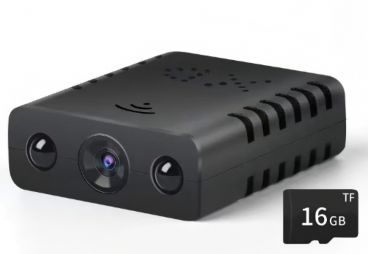 Ultra-kompakt Full HD minikamera för övervakning med nattseende och rörelsedetektion. Perfekt säkerhetslösning.