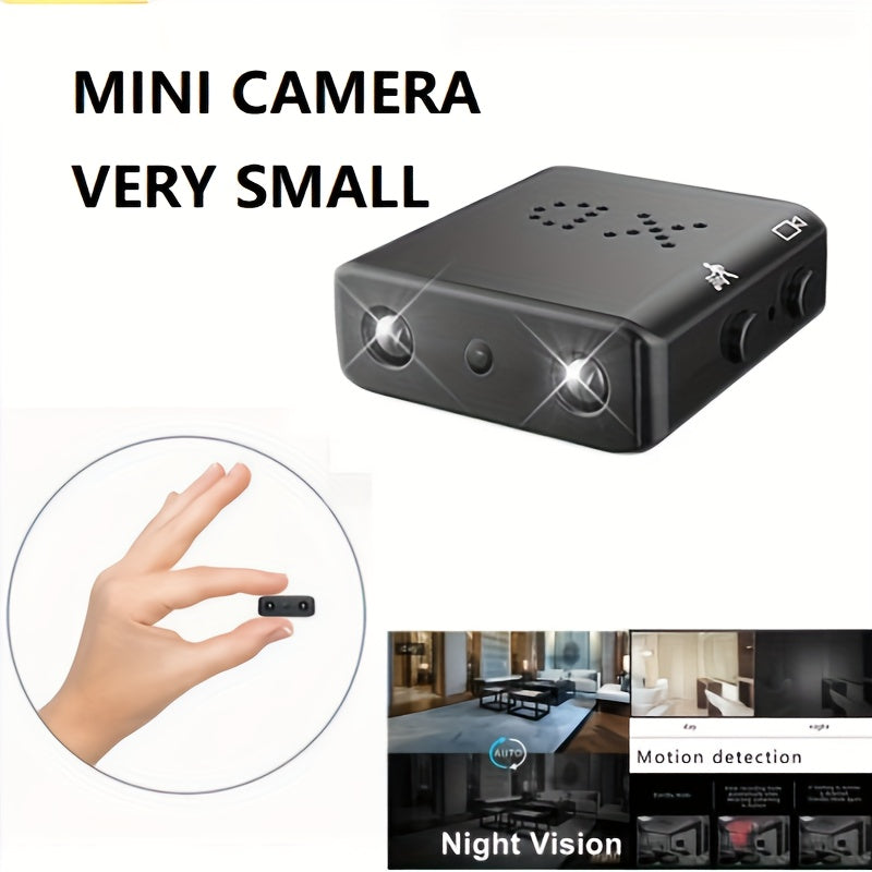 Liten, kompakt minikamera för inspelning i Full HD. Med nattseende för övervakning dygnet runt.