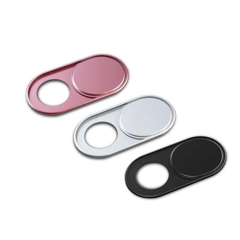 "Ultra tunn webbkamera skydd, metallfinish i 3-pack; elegant och hållbart för dator, laptop och surfplatta."