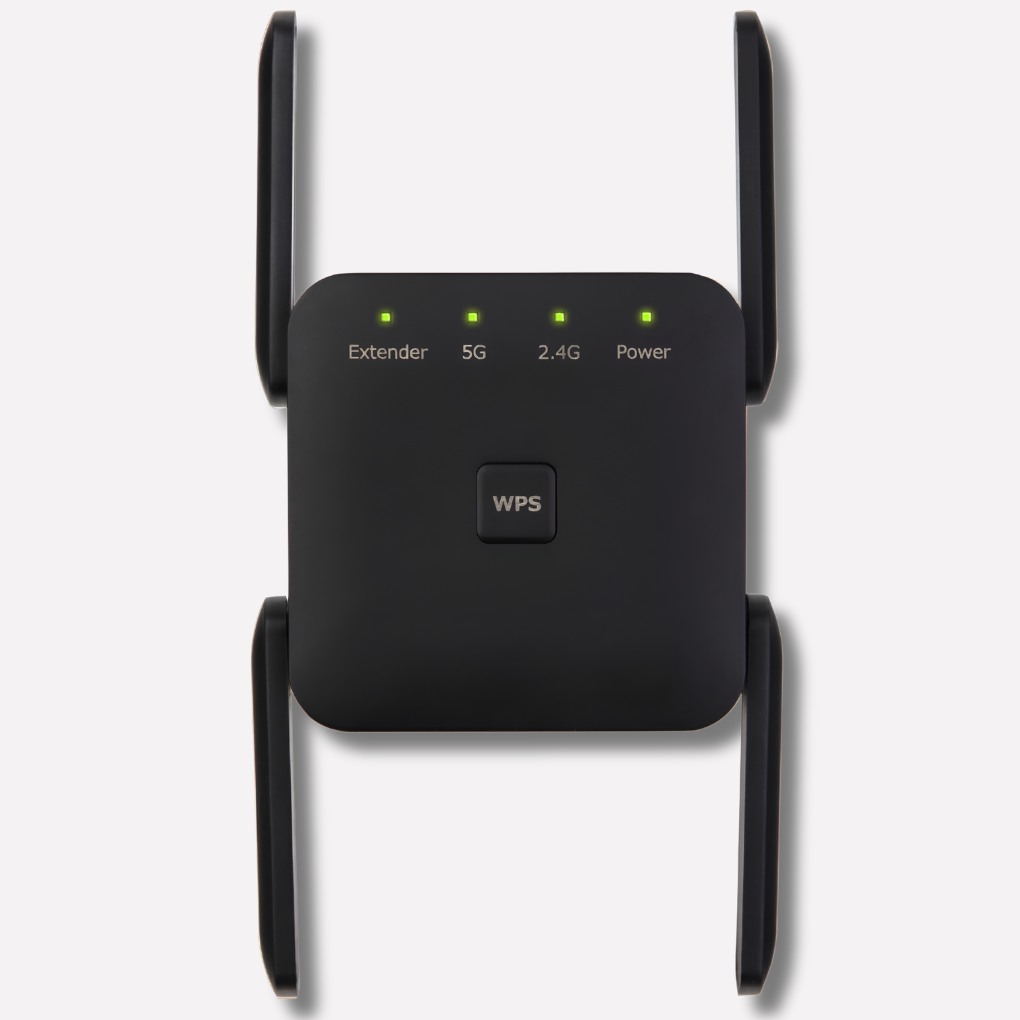 UltraXtend 5G WiFi-förstärkare. Förbättra räckvidden, eliminera döda zoner i ditt trådlösa nätverk för snabb internetförbättring.