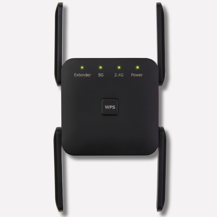 UltraXtend 5G WiFi-förstärkare. Förbättra räckvidden, eliminera döda zoner i ditt trådlösa nätverk för snabb internetförbättring.