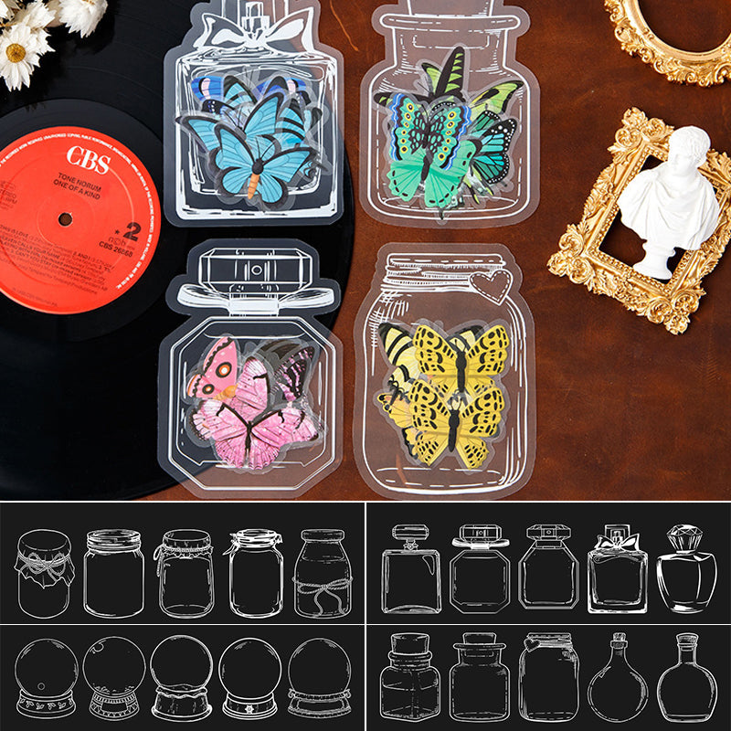 "Unika handgjorda torkade blomsterbokmärken i plast med livfulla färger och elegant design för bokälskare."