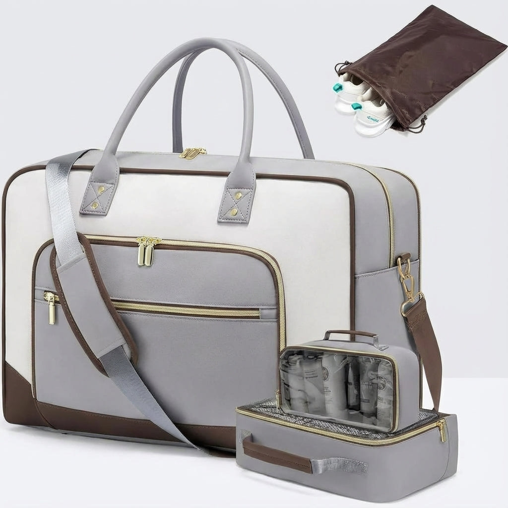 Rymlig duffelväska från CarrySmart reseset för handbagage. Perfekt för organiserat resande och packning.