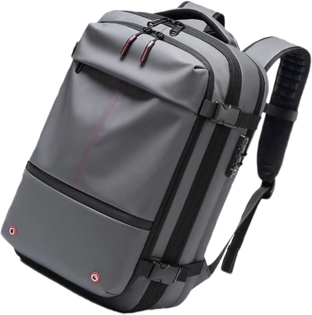 Ergonomisk 60L reseryggsäck med kompression och vattentätt skydd för din utrustning på varje resa.