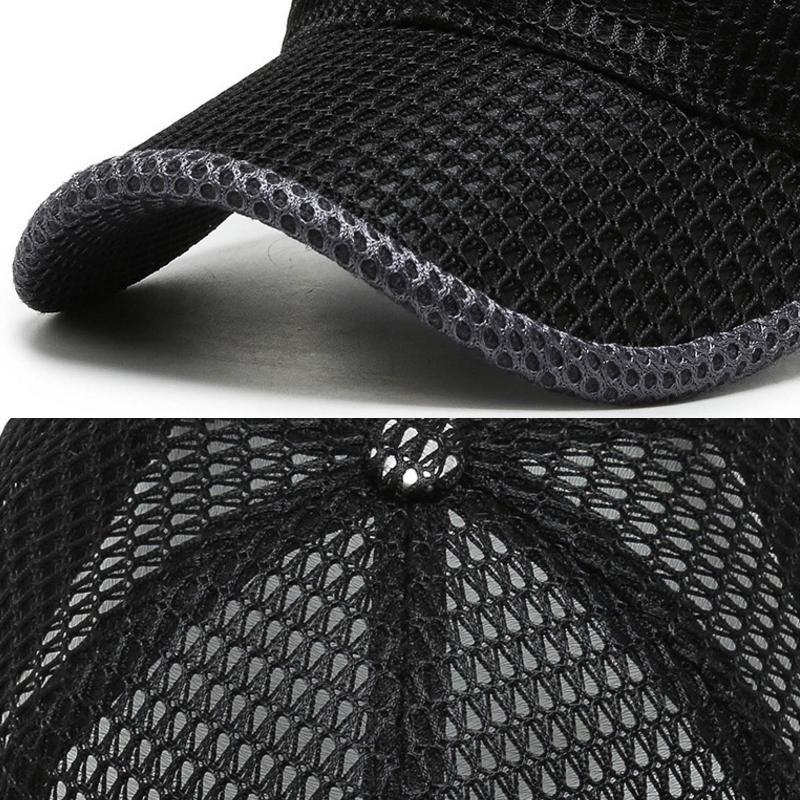"Unisex andningsbar mesh keps i ljusgrå för sport och utomhus, justerbar, snabbtorkande och bekväm för aktiv livsstil."