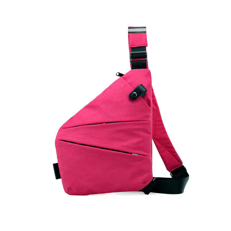 Resväska: kompakt & säker anti-stöld crossbody för pass & pengar. Vattentålig polyester med många fack.