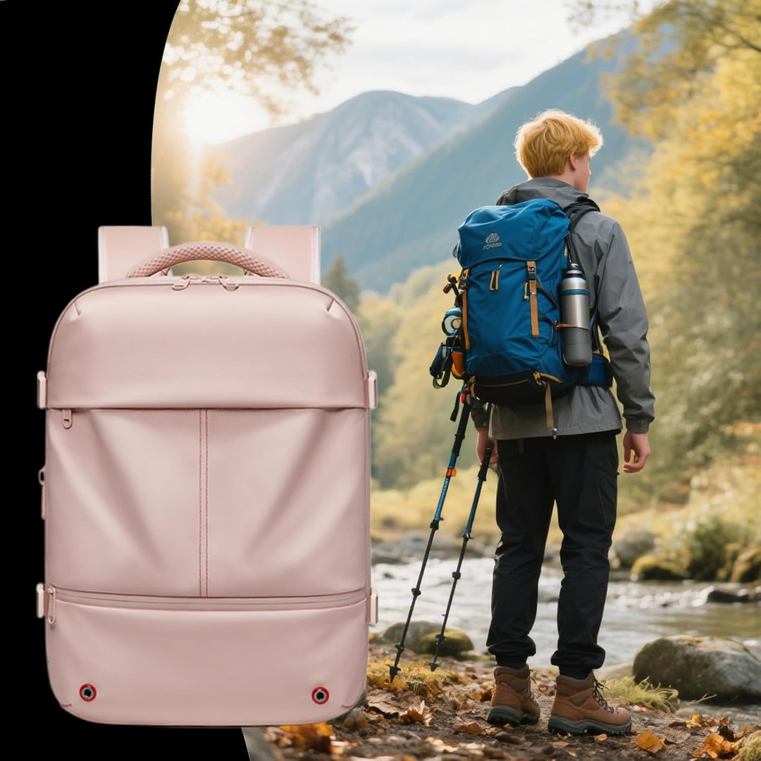 Vattentät reseryggsäck Arvid, unisex, med expanderbar funktion och effektiv vakuumkomprimering för all bagage.