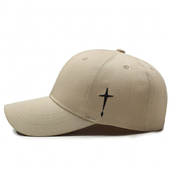 Baksida av svart unisex baseballkeps visande justerbar rem och passform för sommartillbehör
