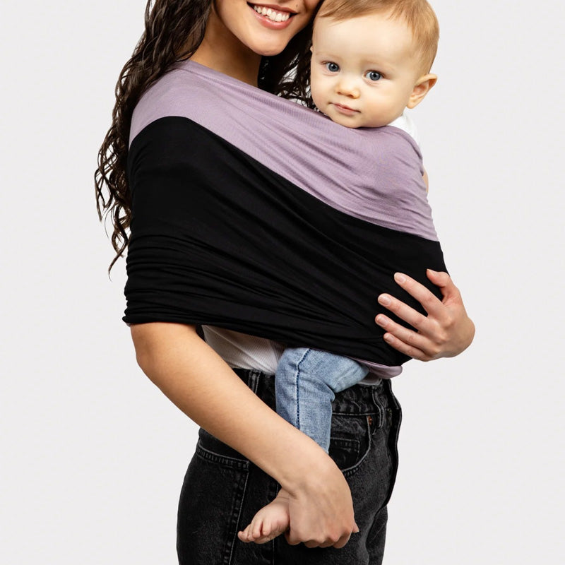 Unisex bekväm babyrygghandduk i karamellfärg, ger handsfree bekvämlighet och stöd, perfekt för föräldrar på språng.