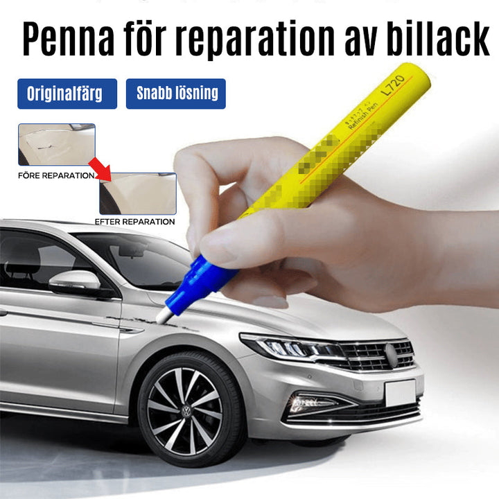 "Unisex bilreparationspenna för lackering i grått och silver, enkel applicering för att reparera och skydda billack."