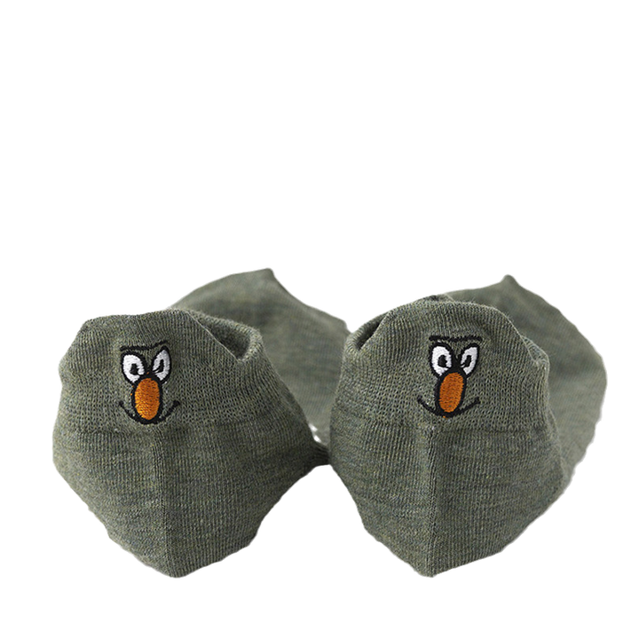 "Unisex broderade crew strumpor, japansk stil med smiley-mönster, mångsidig och elegant design, för alla årstider."