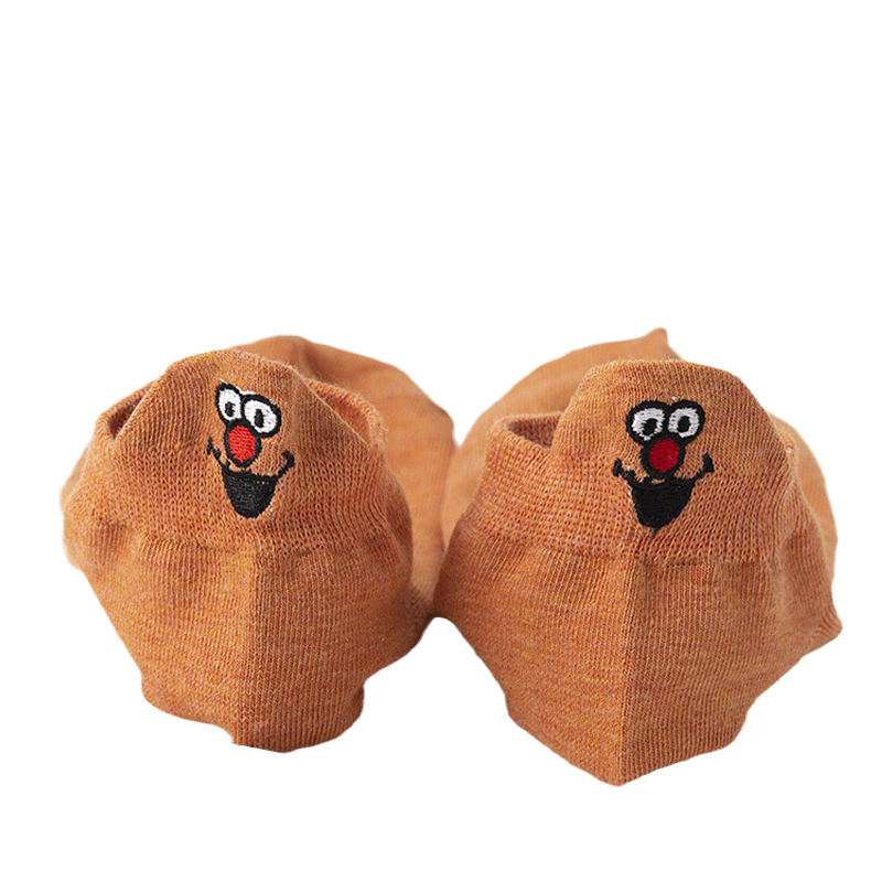 "Unisex broderade crew strumpor, japansk stil med smiley-mönster, mångsidig och elegant design, för alla årstider."