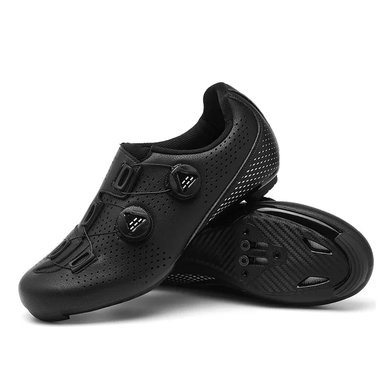 Unisex landsvägsskor i svart, designade för optimal prestanda & komfort på cykeln.