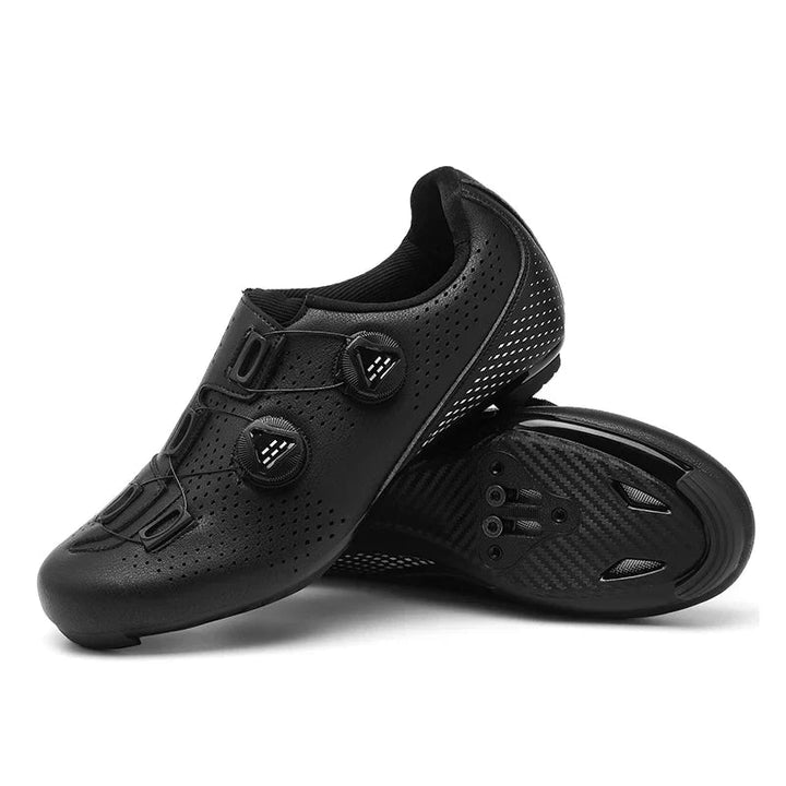 Unisex landsvägsskor i svart, designade för optimal prestanda & komfort på cykeln.
