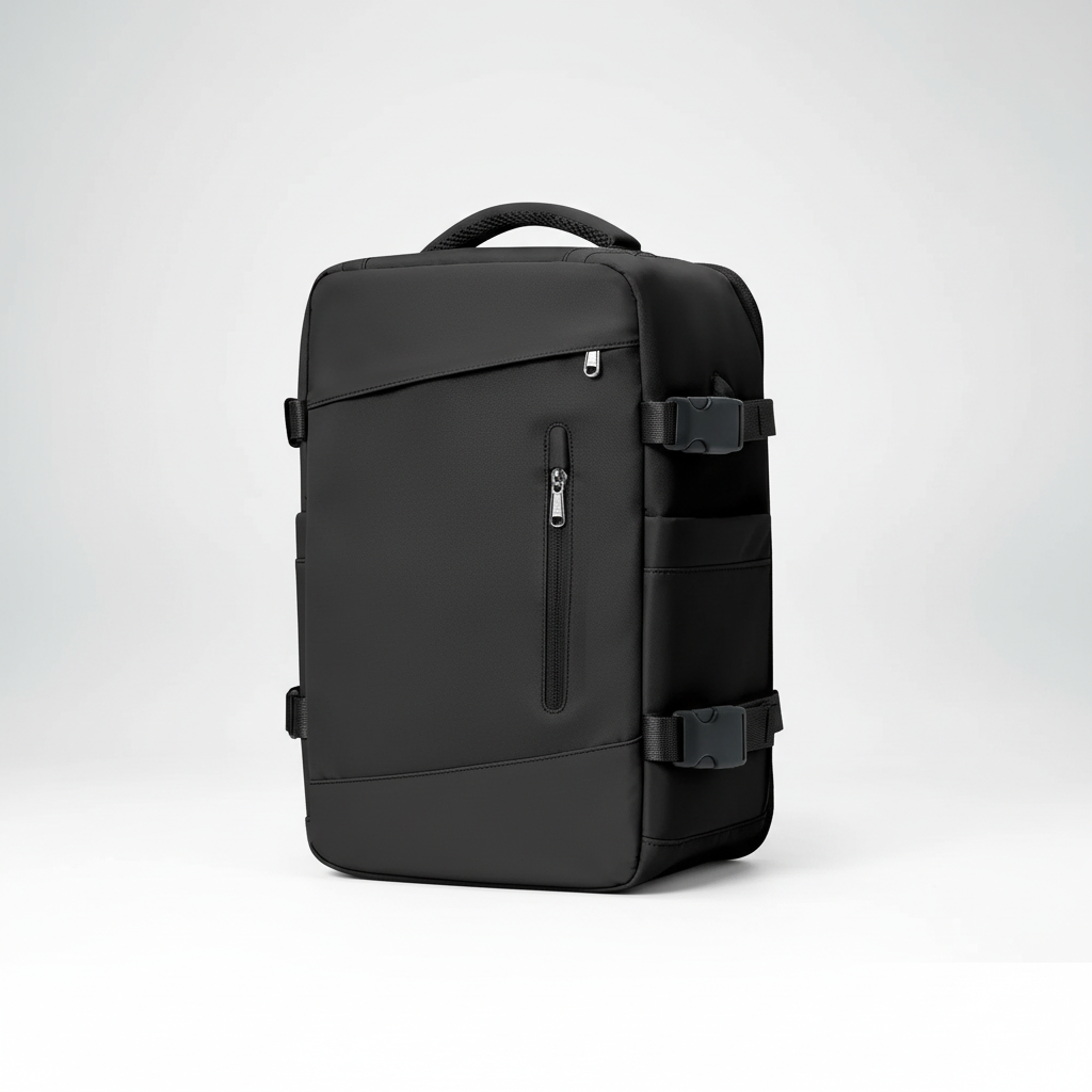 EasyCarry laptopväska med fack för säker förvaring av bärbar dator, idealisk för resande.