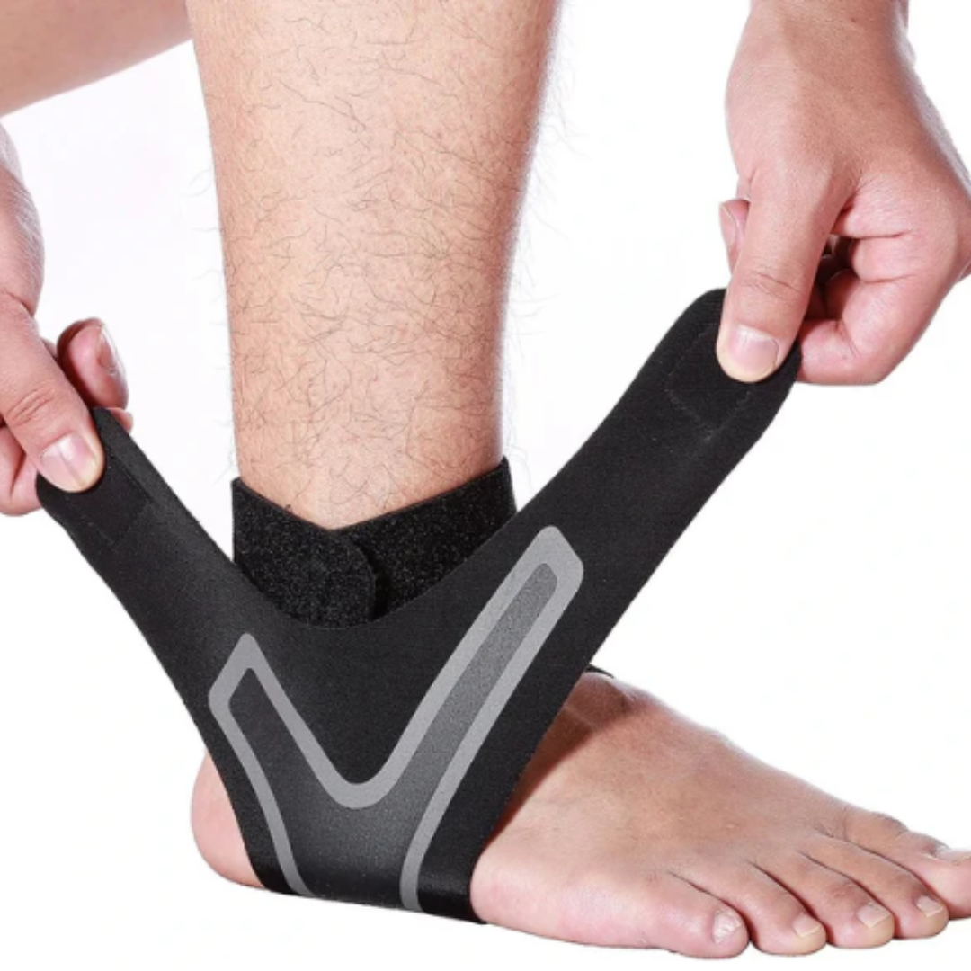 Unisex elastiskt fotledsstöd för sport & vardag. Justerbart stöd ger komfort & stabilitet för foten.