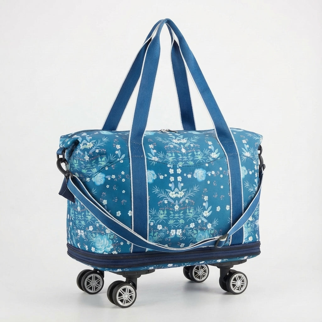 Hopfällbar resväska GlideBag med hjul, rymlig och enkel att transportera. Unisex duffel för bagage.