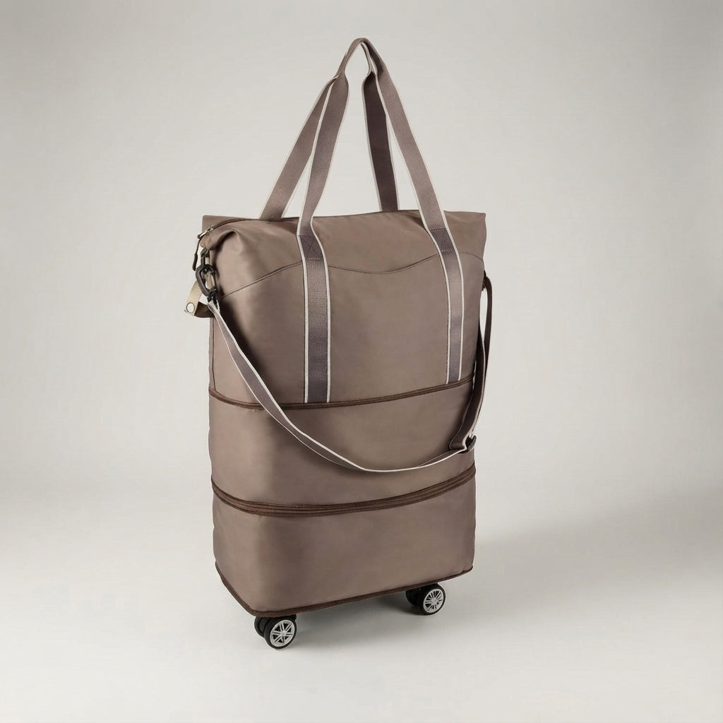 Unisex reseväska GlideBag, fällbar duffel med hjul. Robust och vattenavvisande bagage för smidig packning.