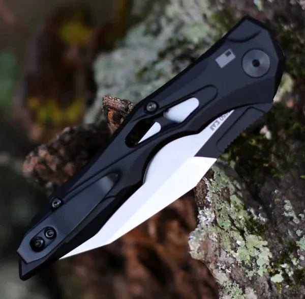 Unisex fällbart multiverktyg med snabböppning. Perfekt fickkniv för EDC, camping & utomhusäventyr.