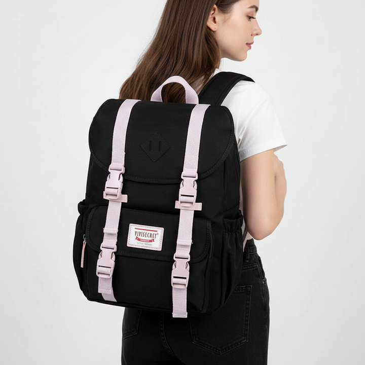 Stilren unisex dagryggsäck, mångsidig för studier, arbete & korta resor.