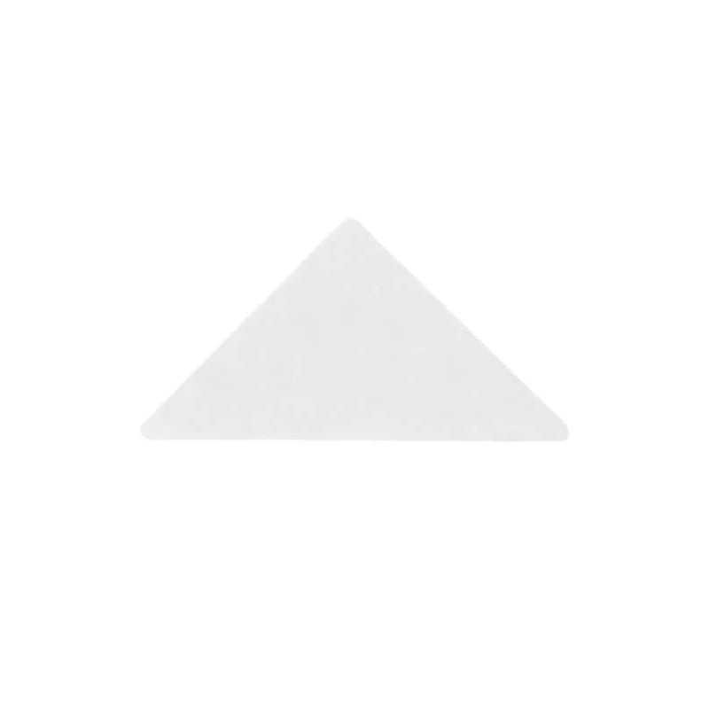 Unisex förtjockad PVC-krage anti-vridning kantformare, triangulär form, osynligt stöd för skjortkragar, förbättrad elegans.