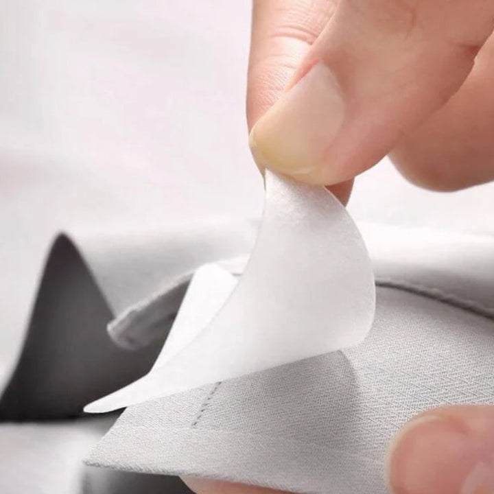 Unisex förtjockad PVC-krage anti-vridning kantformare, triangulär form, osynligt stöd för skjortkragar, förbättrad elegans.