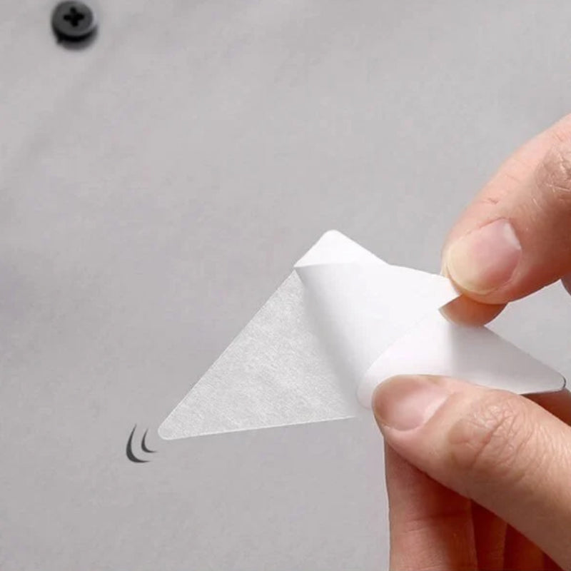 Unisex förtjockad PVC-krage anti-vridning kantformare, triangulär form, osynligt stöd för skjortkragar, förbättrad elegans.