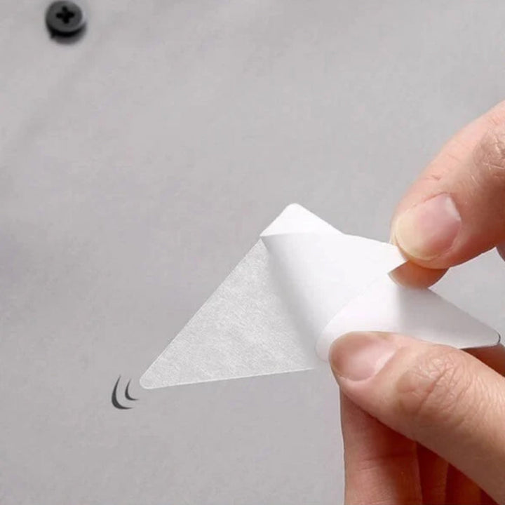 Unisex förtjockad PVC-krage anti-vridning kantformare, triangulär form, osynligt stöd för skjortkragar, förbättrad elegans.