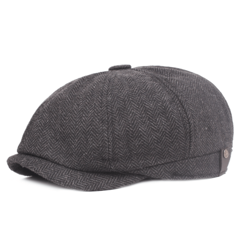 "Unisex Gatsby basker keps i bomull med retrodesign, andningsbar och bekväm för alla årstider, perfekt för män."