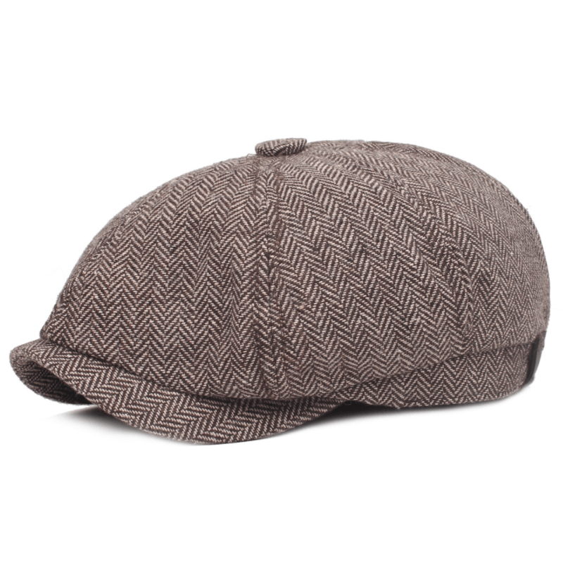 "Unisex Gatsby basker keps i bomull med retrodesign, andningsbar och bekväm för alla årstider, perfekt för män."