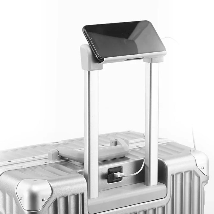 Svart hård resväska med förstärkt aluminiumram och integrerat TSA-lås. Optimalt säker bagagelösning för din packning.
