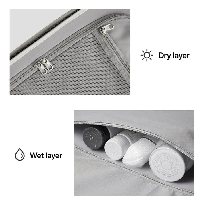 Hållbar hårdskalsresväska Oslo Metropolitan, unisex trolley med breda handtag. Skyddar ditt bagage.