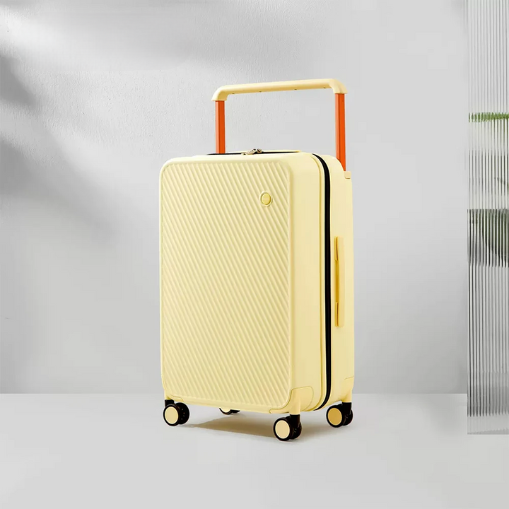 Modern hård resväska, Oslo Metropolitan, unisex trolley med breda handtag för smidigt bagage.
