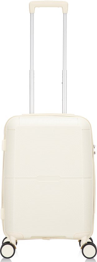 Hårdskals handbagage resväska med 360-hjul, perfekt för snabba flyg- och weekendresor.