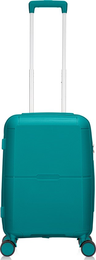 Lättviktig resväska 55x35x20 cm, hårdskal, godkänd som handbagage för flyg.