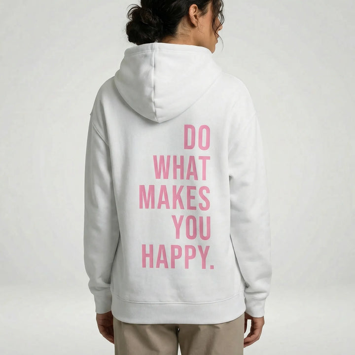 Ledig unisex hoodie Dylan med unikt budskap. Bekväm pullover, perfekt för en avslappnad look.
