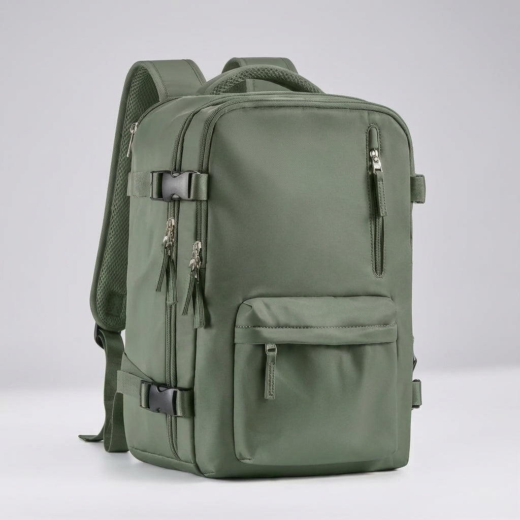 Unisex FlightTrek handbagageryggsäck. Mångsidig och bekväm för korta resor, flyg och jobbpendling.