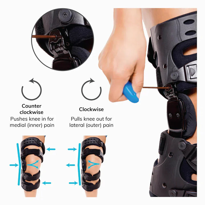 Osteoartrit knäskydd unisex, för smärtlindring, stöd & rehabilitering av knäsmärta.
