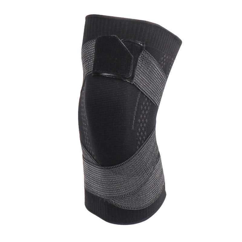 "Unisex knäskydd i andningsbar stickad nylon, ergonomisk design, justerbar passform, finns i olika färger."