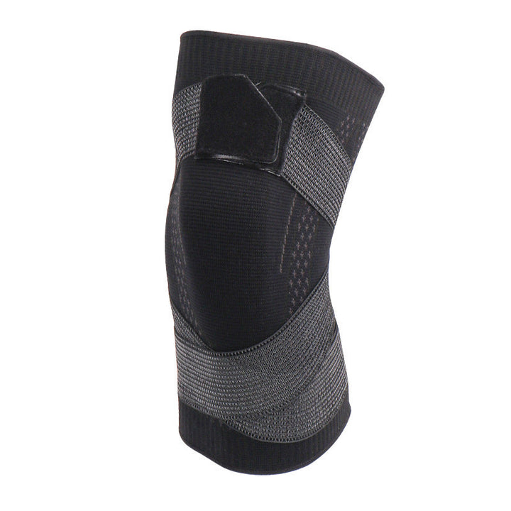 "Unisex knäskydd i andningsbar stickad nylon, ergonomisk design, justerbar passform, finns i olika färger."