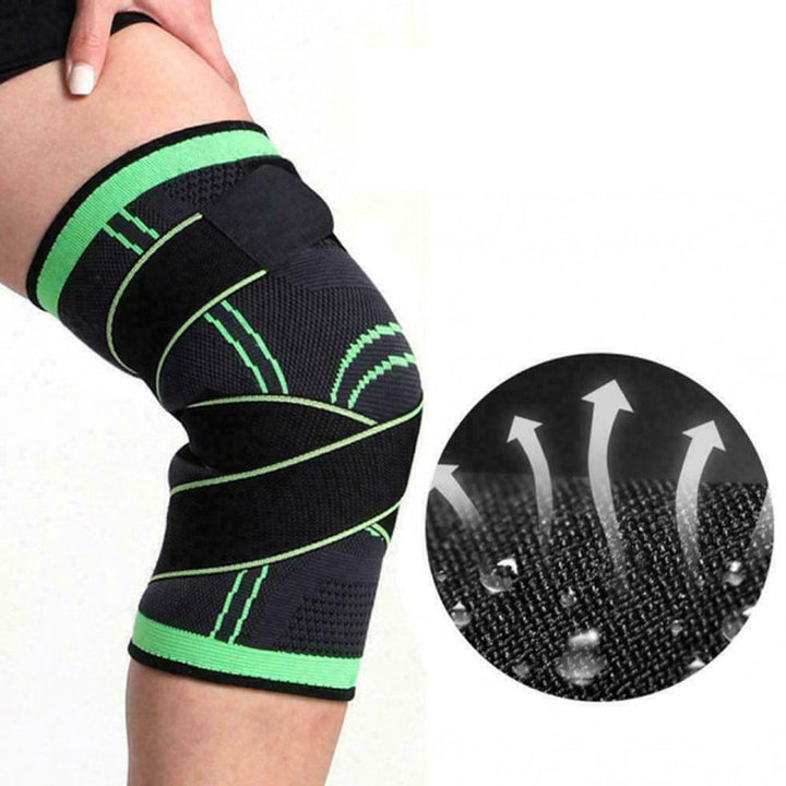 Unisex knäskydd med silikongel och andningsbart tyg, finns i flera färger, perfekt stöd för sport och utomhusaktiviteter.