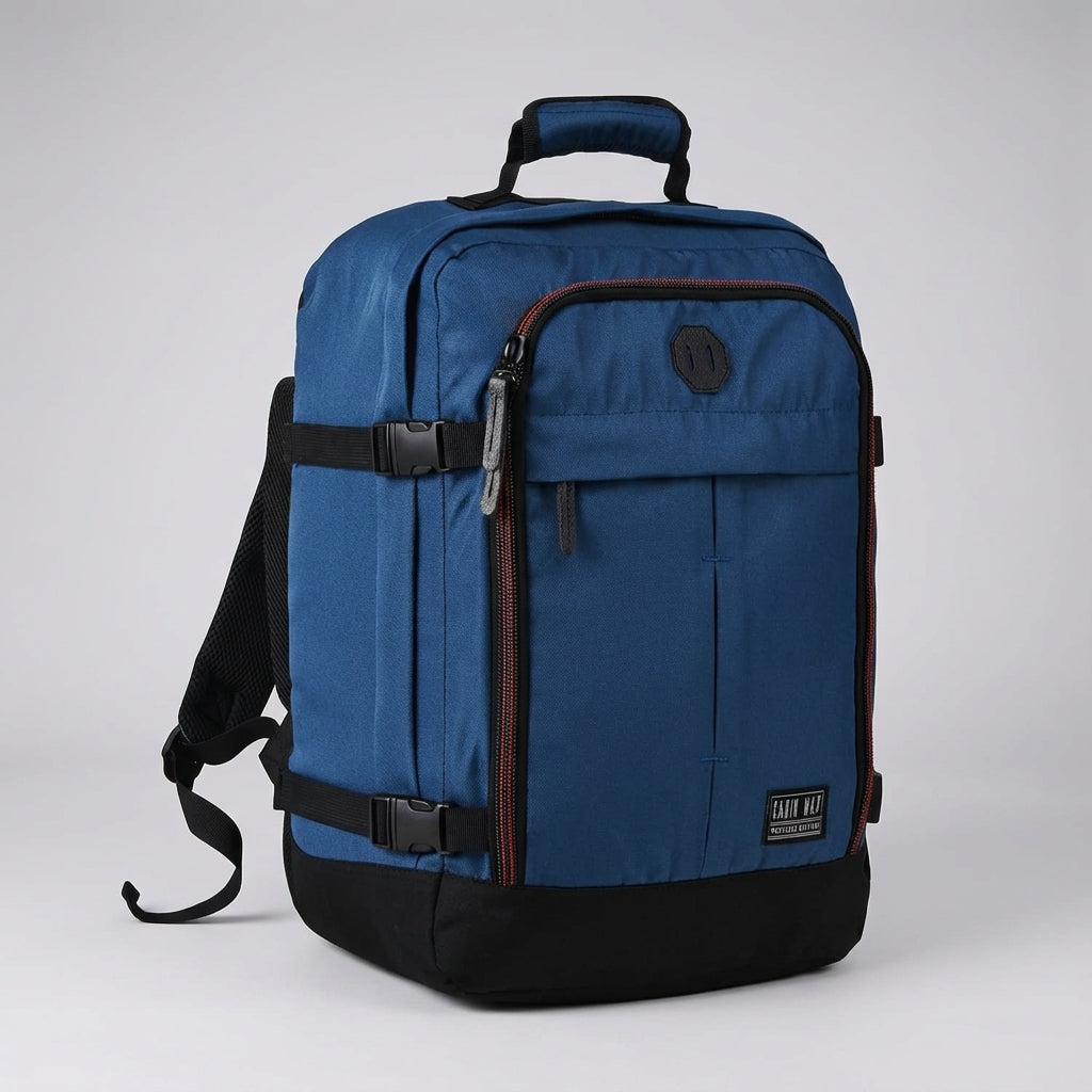 Stilren NomadLite reseryggsäck 30L, kompakt design som uppfyller krav för handbagage. Enkel packning.